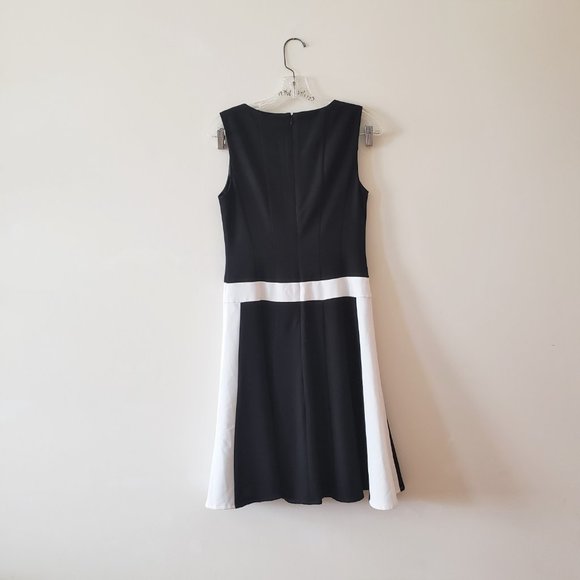 Calvin Klein BW Drop Waist Flare Dress 2 - Picture 2 of 6